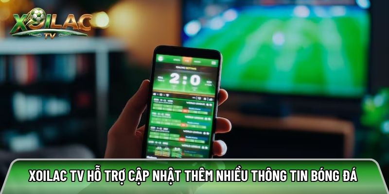 Xoilac tv hỗ trợ cập nhật thêm nhiều thông tin bóng đá 